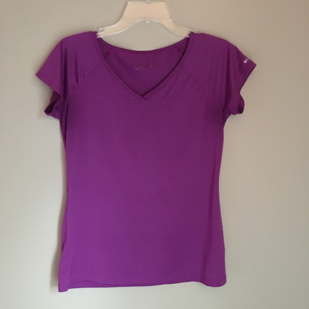 Columbia Workout SS T- Shirt Purple Small